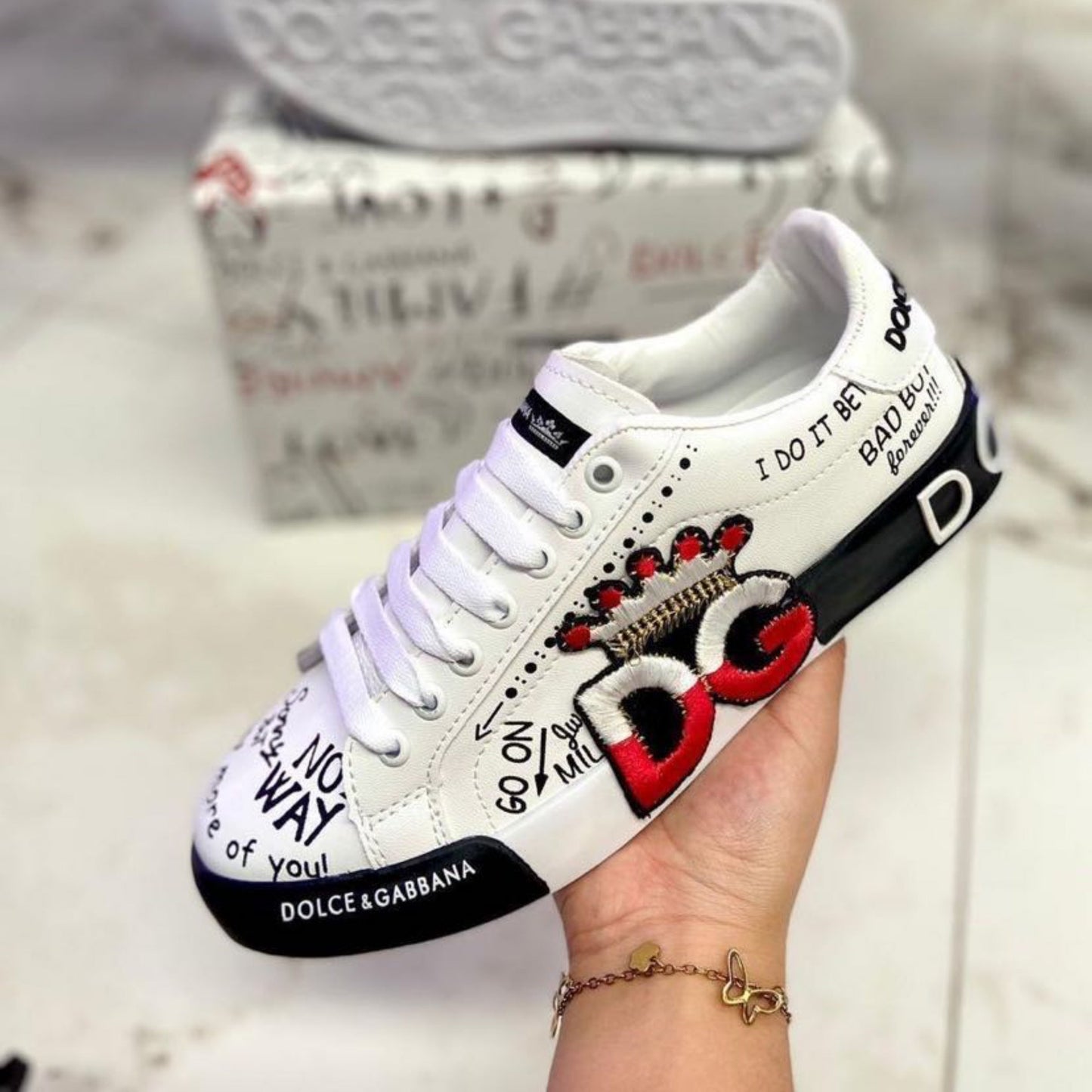 Sneaker casual KING B/W 6558