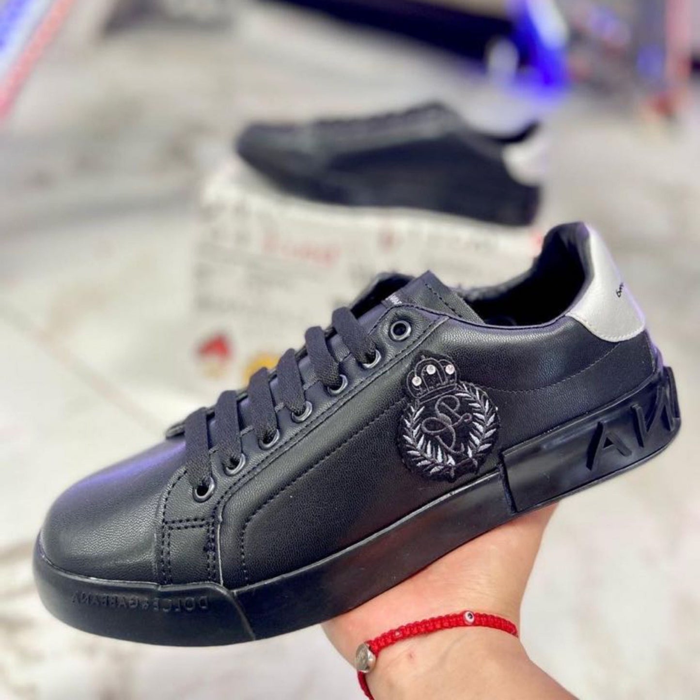 Sneaker casual B/Silver 6540